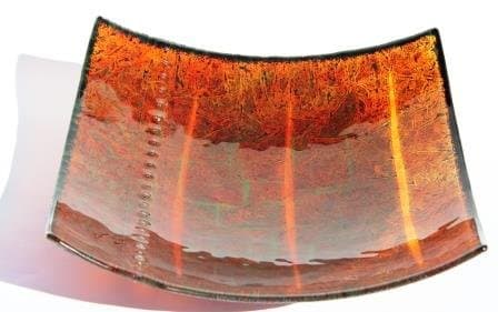 Oransje fat med fin overflate